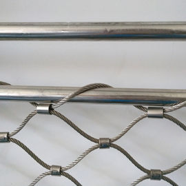 Stainless Steel 304 / 316 Balustrade Mesh , Baby Proof Stair Railing Safety Mesh