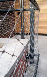 1.2mm Stainless Steel Balustrade Mesh , Stainless Steel Banister Guard Netting