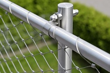 Yanmaz korkuluk güvenlik ağı paslanmaz çelik dekoratif etkisi canlı