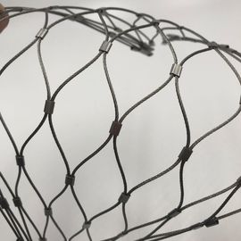 Düğümlü Paslanmaz Çelik Kafes Örgü Kümes Netleştirme Hayvanat Bahçesi Hayvan Halat Mesh