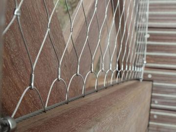 Yüksük ve düğümlü ip tel paslanmaz çelik korkuluk kafes güvenlik Bahçe çit kafes bezi için